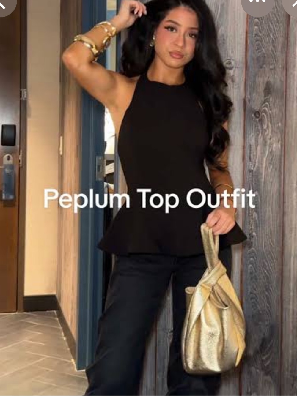VIRAL NEW ZARA Black Halter Neck Peplum Top. Size S 
🚨FIRM PRICE NO DISCOUNT